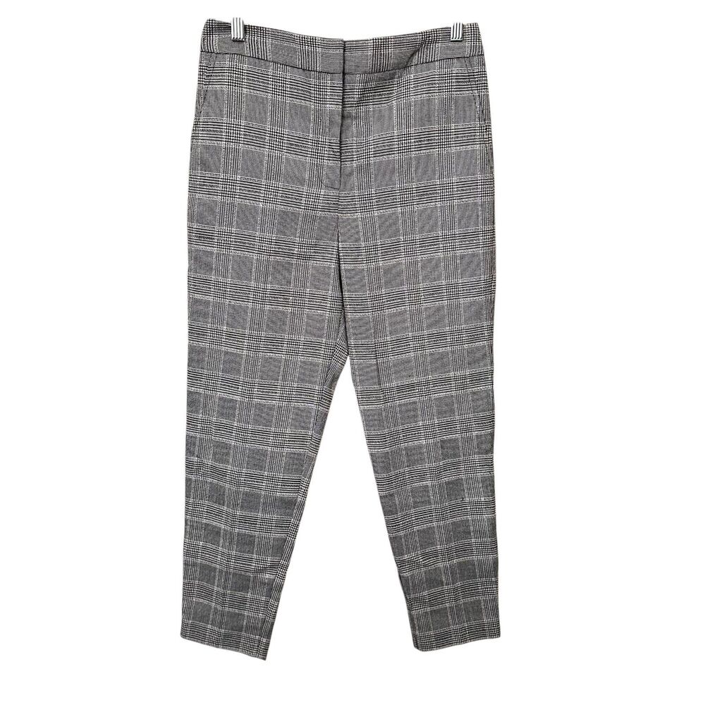 SAINTART Plaid Straight Leg‎ Trouser Gray NWOT Sz6